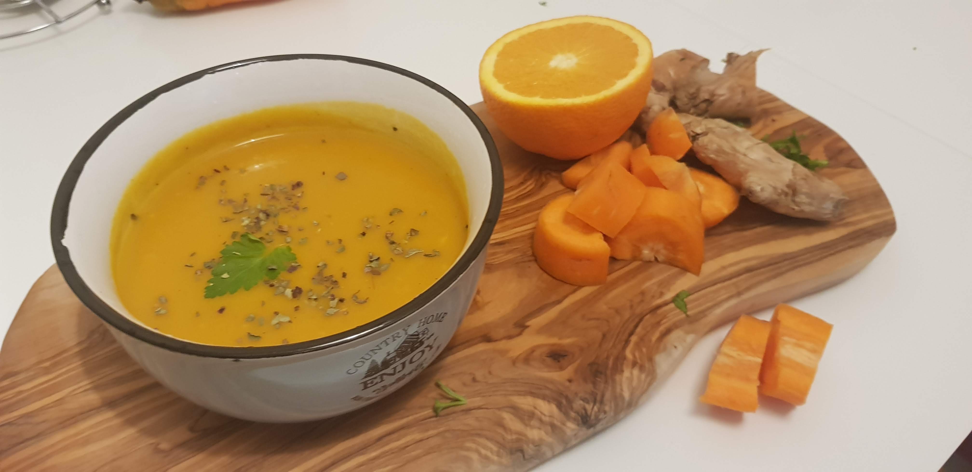 Carrot Orange Ginger Soup by Boost Eat